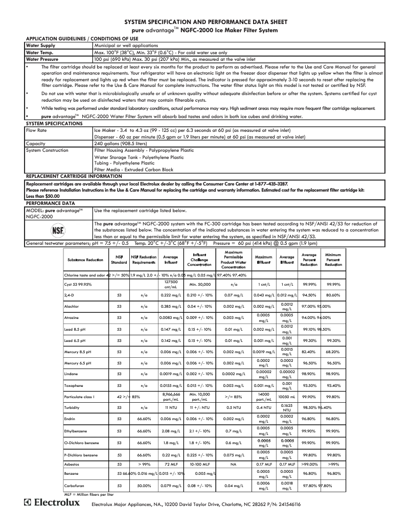 Page 1 de la notice Manuel utilisateur Electrolux EWF2CBPA