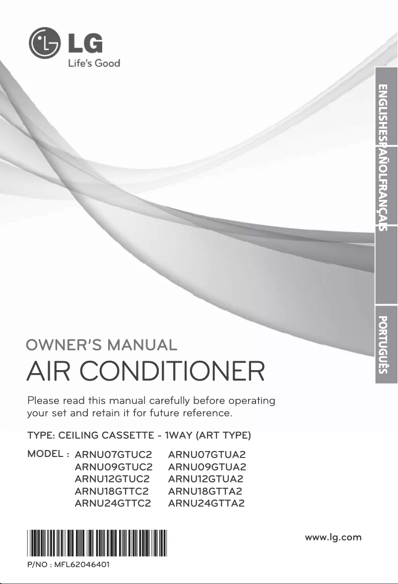 Page 1 of the manual User Manual LG ARNU12GTUA2