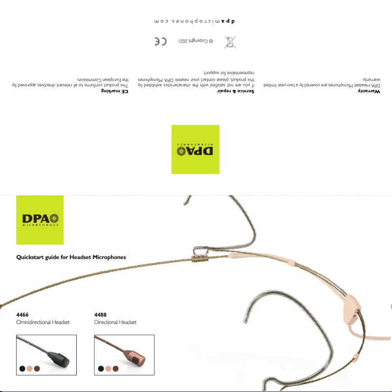 Page 1 de la notice Manuel utilisateur DPA 4488