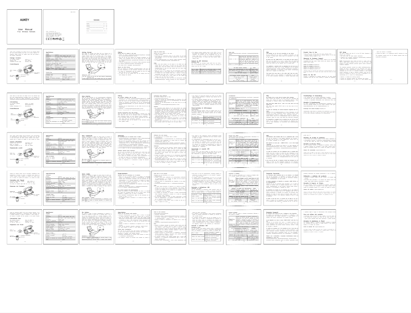 Página 1 del manual Manual de usuario Aukey PB-Y13