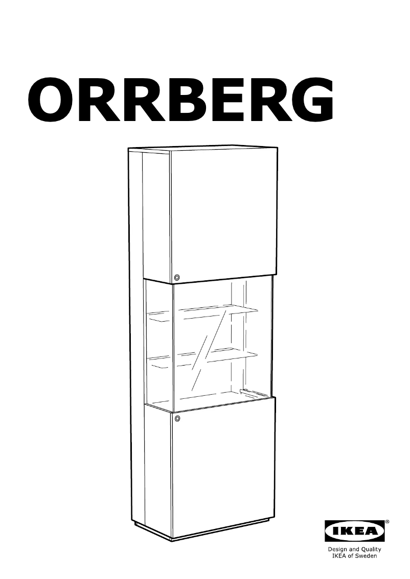 Page 1 de la notice Manuel utilisateur Ikea ORRBERG