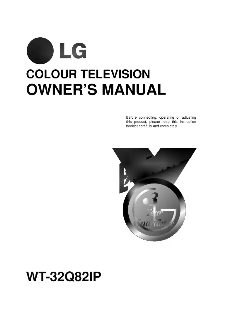 Page 1 of the manual User Manual LG WT-32Q82IP