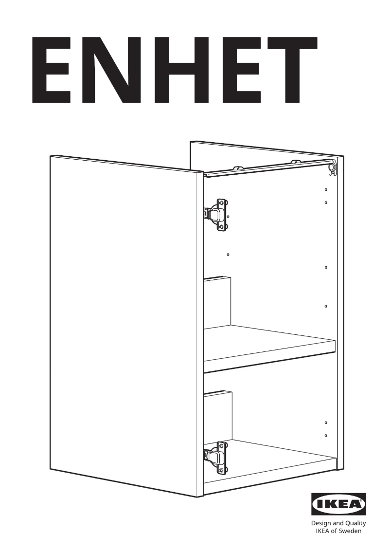 Page 1 de la notice Manuel utilisateur Ikea ENHET 504.404.69