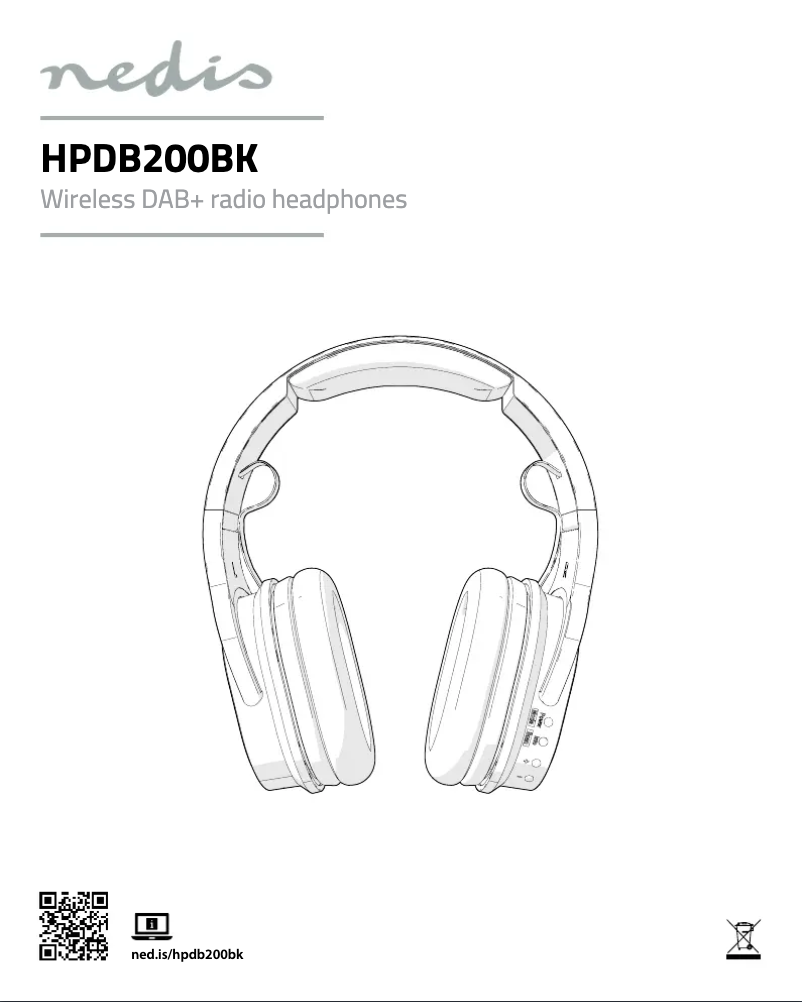 Page 1 de la notice Manuel utilisateur Nedis HPDB200BK