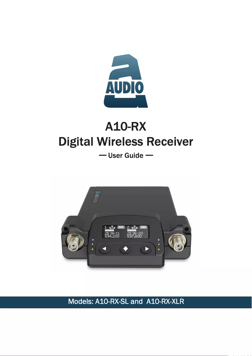 Page 1 de la notice Manuel utilisateur Audio Limited A10-RX