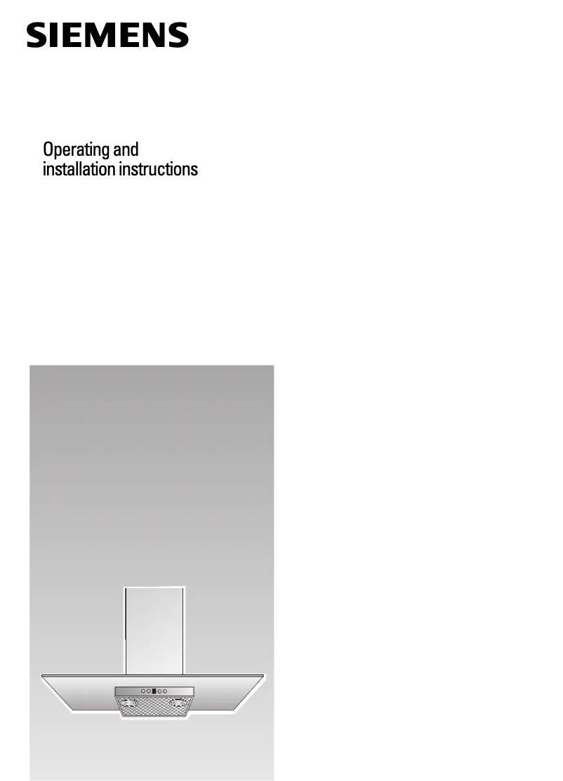 Page 1 de la notice Manuel utilisateur Siemens LC757GB40B