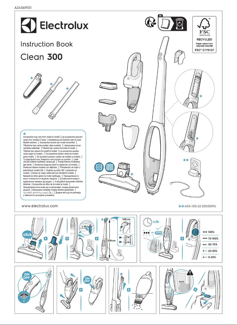 Página 1 del manual Manual de usuario Electrolux Clean 300 ES31C183DB
