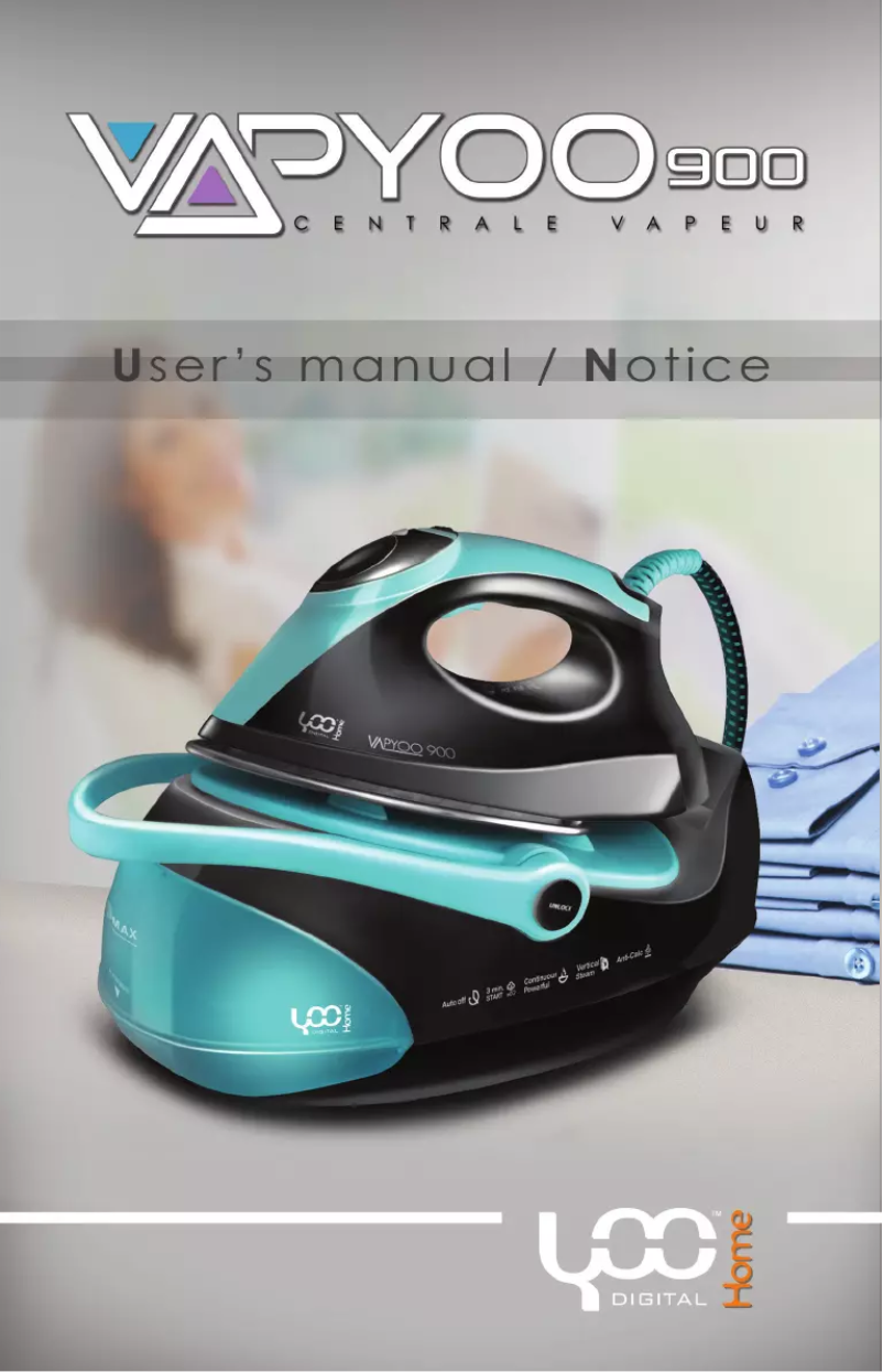 Page 1 de la notice Manuel utilisateur YooDigital VapYoo 900