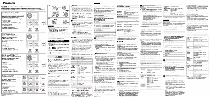 Page 1 de la notice Manuel utilisateur Panasonic DMW-GWC1