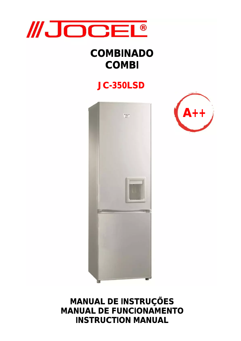 Page 1 de la notice Manuel utilisateur Jocel JC-350LSD