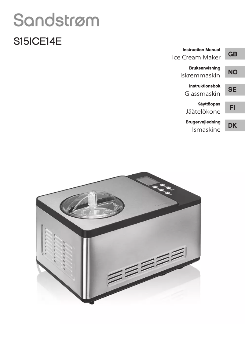 Page 1 de la notice Manuel utilisateur Sandstrøm S15ICE14E