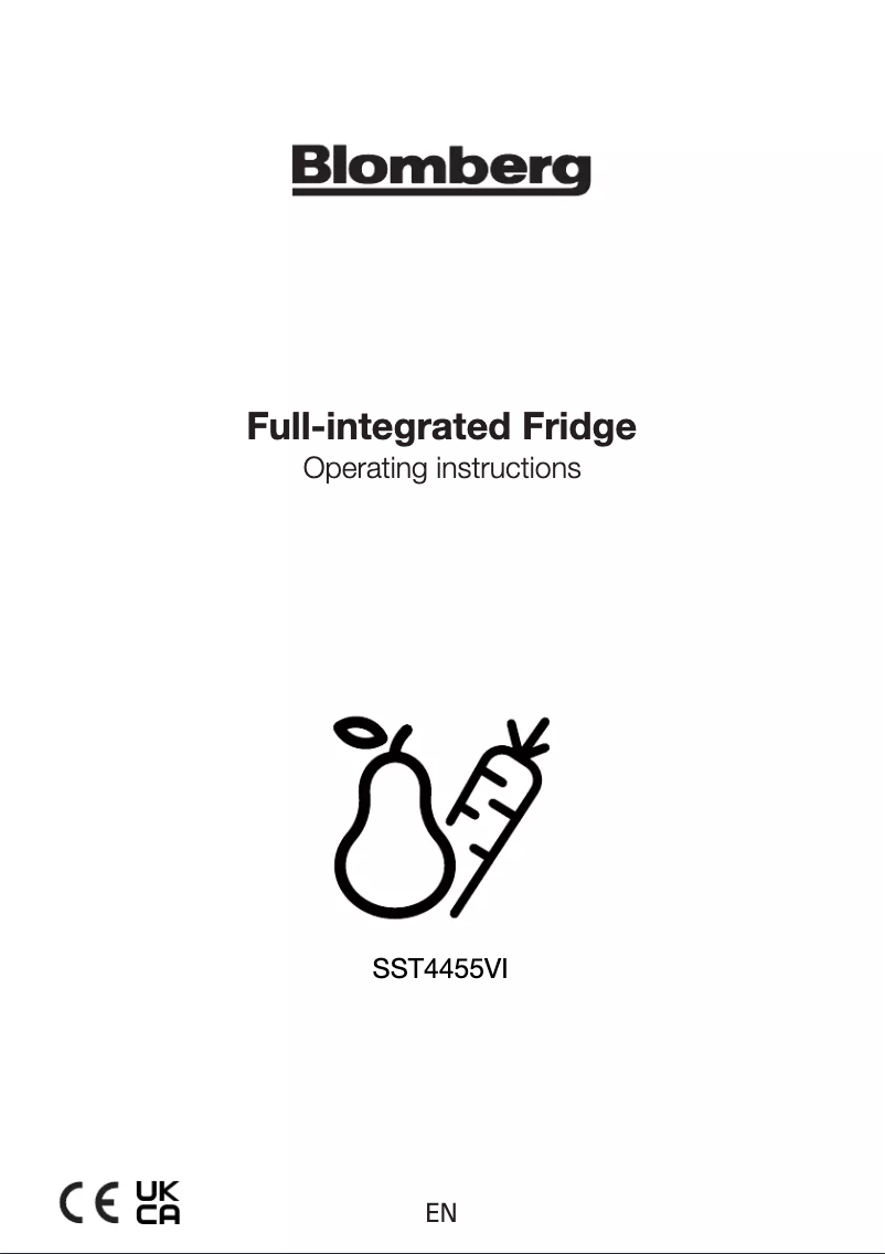 Page 1 de la notice Mode d'emploi Blomberg SST4455VI