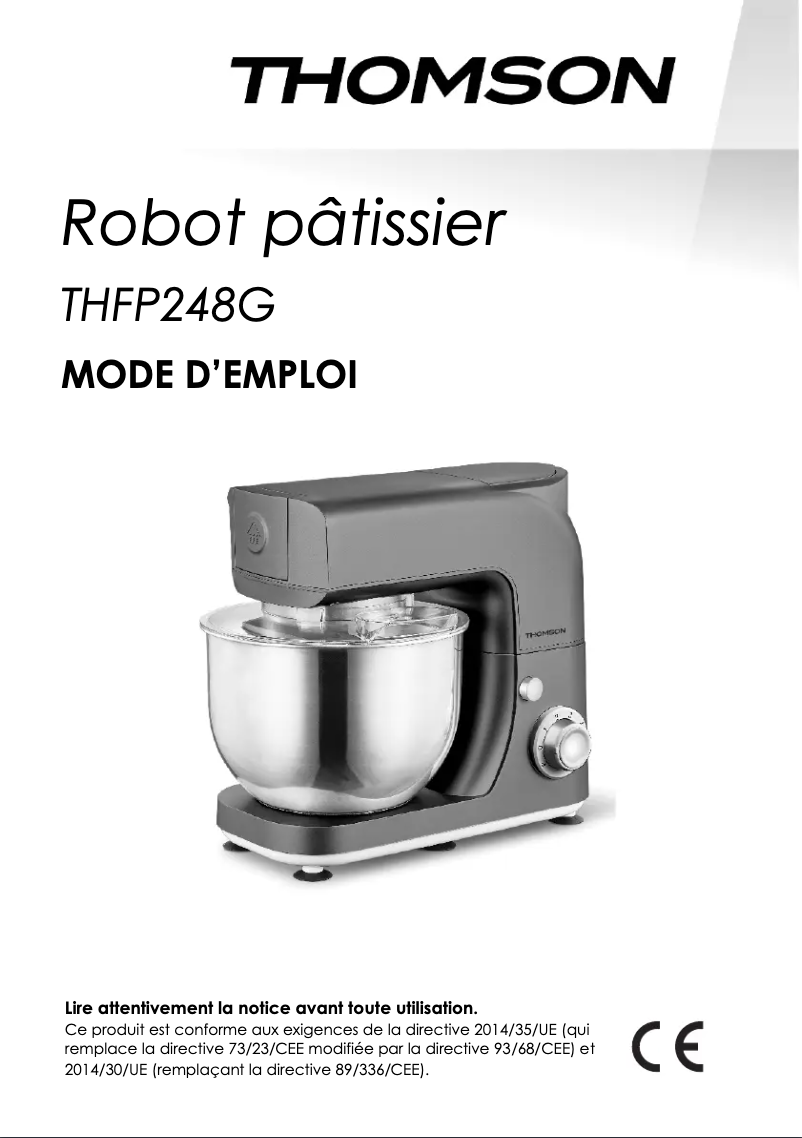 Page 1 de la notice Manuel utilisateur Thomson THFP248G