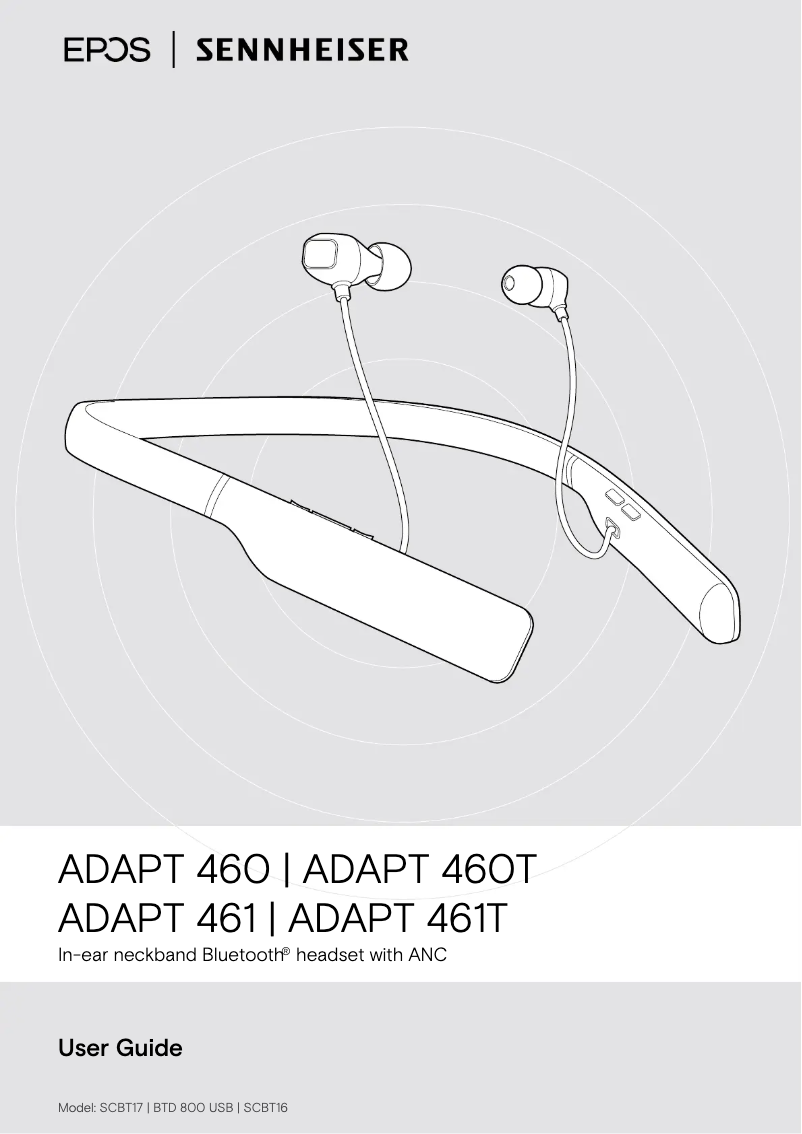 Página 1 del manual Manual de usuario Sennheiser ADAPT 460