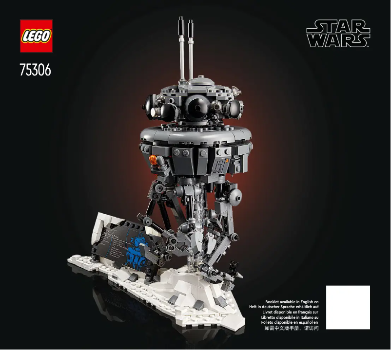 Página 1 del manual Instrucciones visuales Lego Star Wars 75306