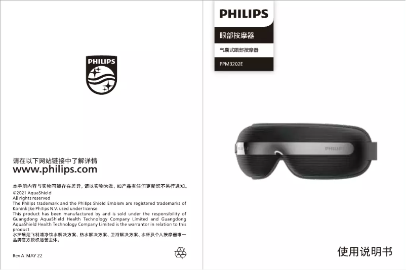 Page 1 of the manual User Manual Philips PPM3202E