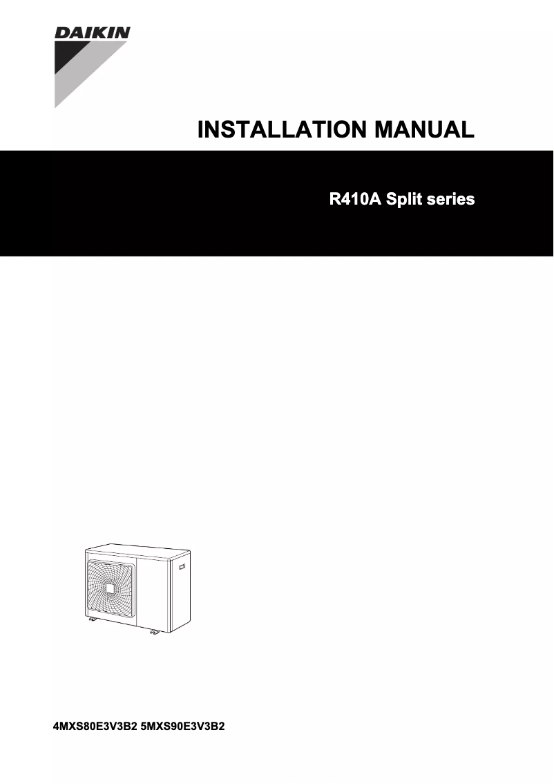 Página 1 del manual Manual de usuario Daikin 4MXS80E3V3B