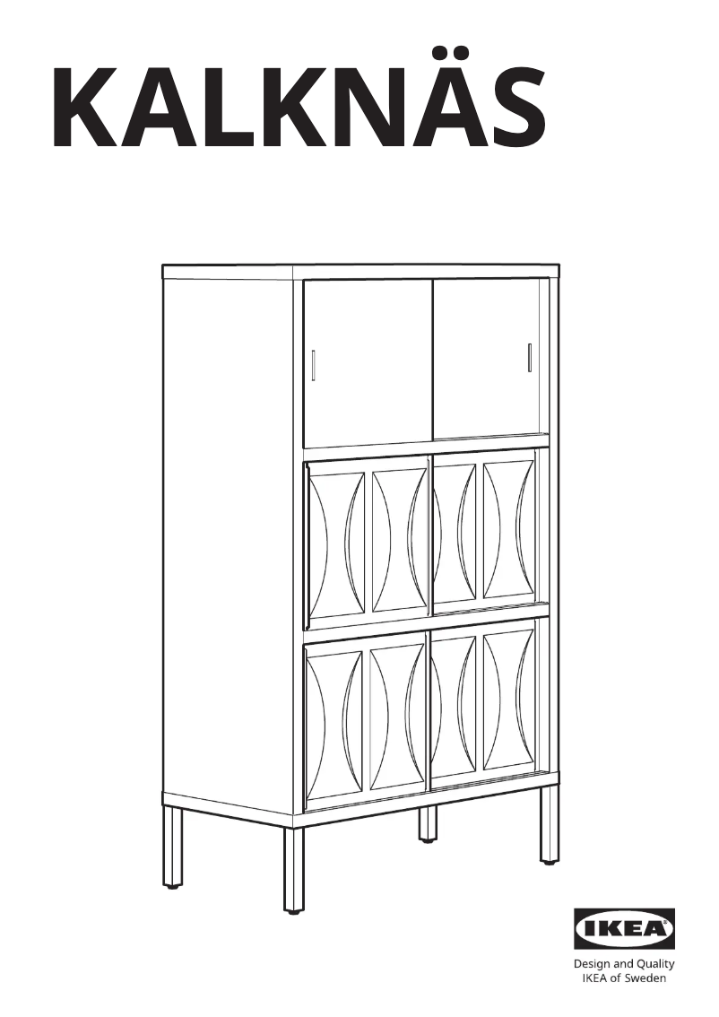 Page 1 de la notice Manuel utilisateur Ikea KALKNÄS 105.692.37