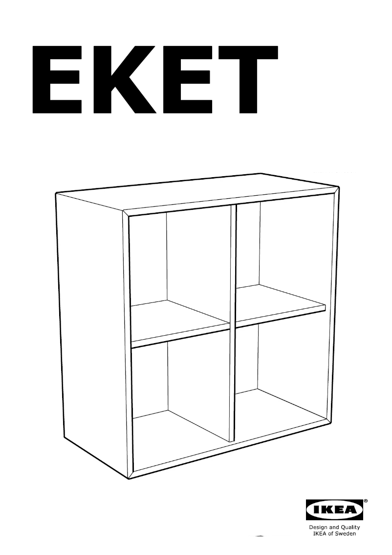 Page 1 de la notice Mode d'emploi Ikea Eket