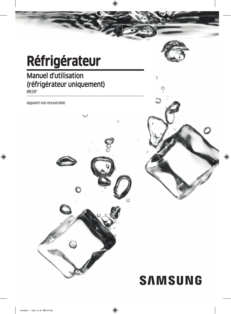 Página 1 del manual Manual de usuario Samsung RR39M7335SA