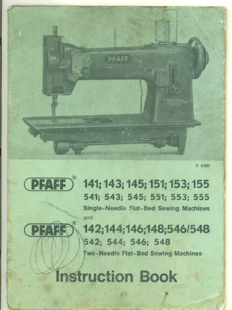 Page 1 of the manual User Manual Pfaff 544