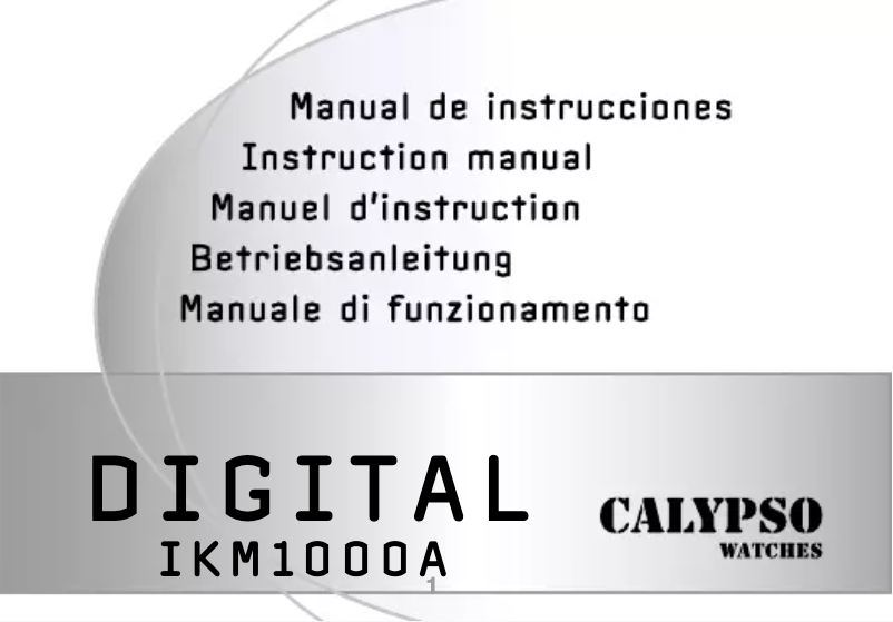 Page 1 de la notice Manuel utilisateur Calypso K5698