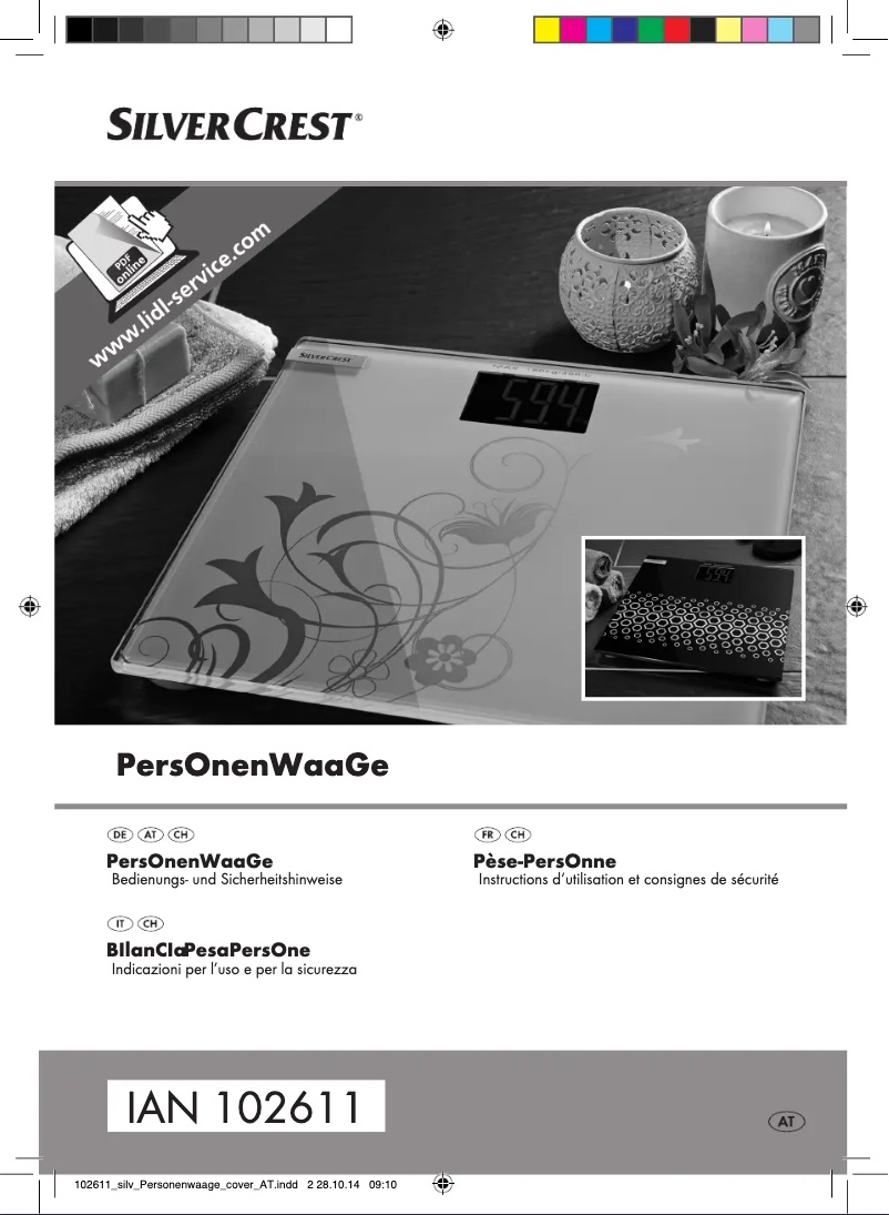 Página 1 del manual Manual de usuario SilverCrest IAN 102611