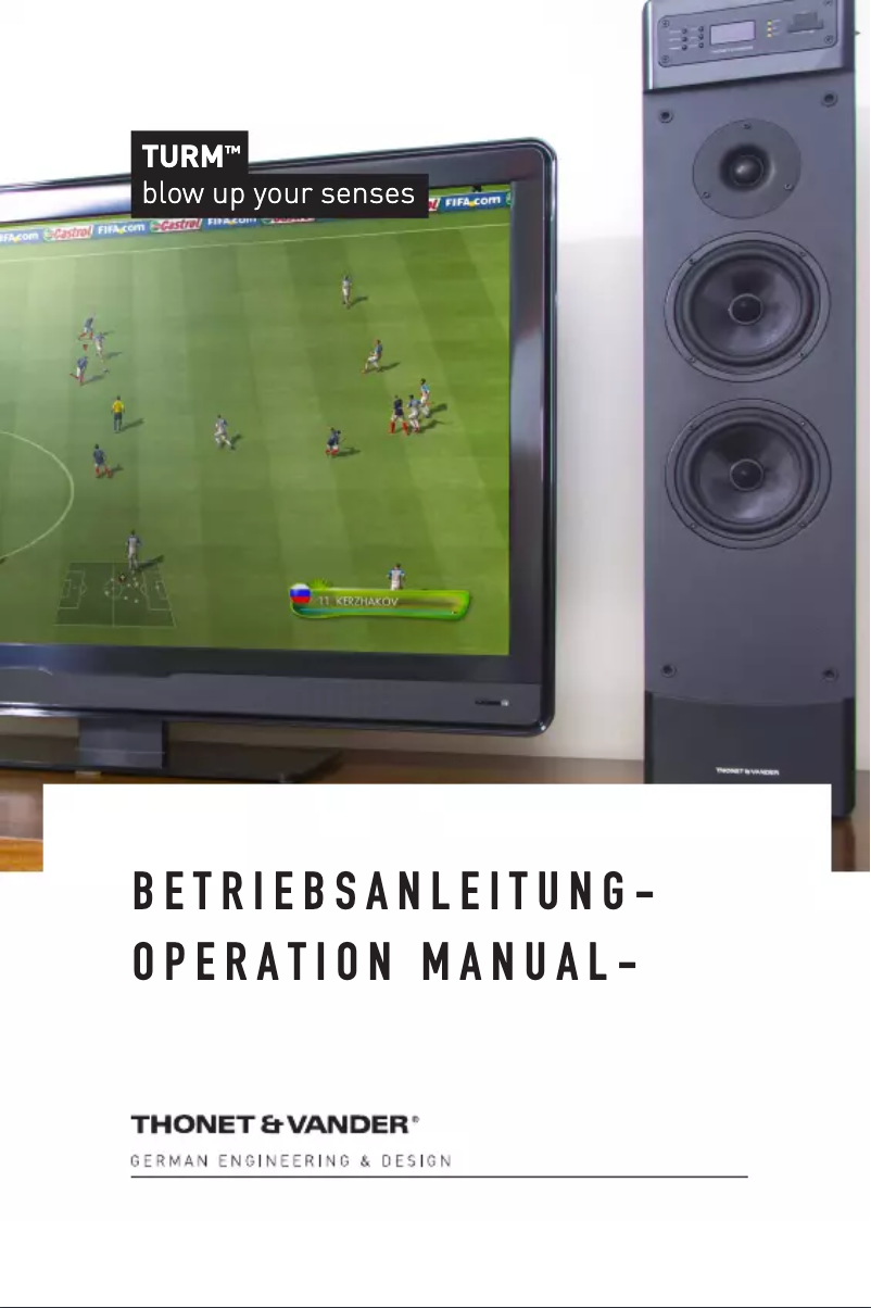 Page 1 de la notice Manuel utilisateur Thonet & Vander TURM