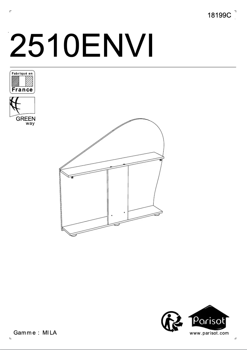 Página 1 del manual Manual de usuario Parisot Mila 2510ENVI