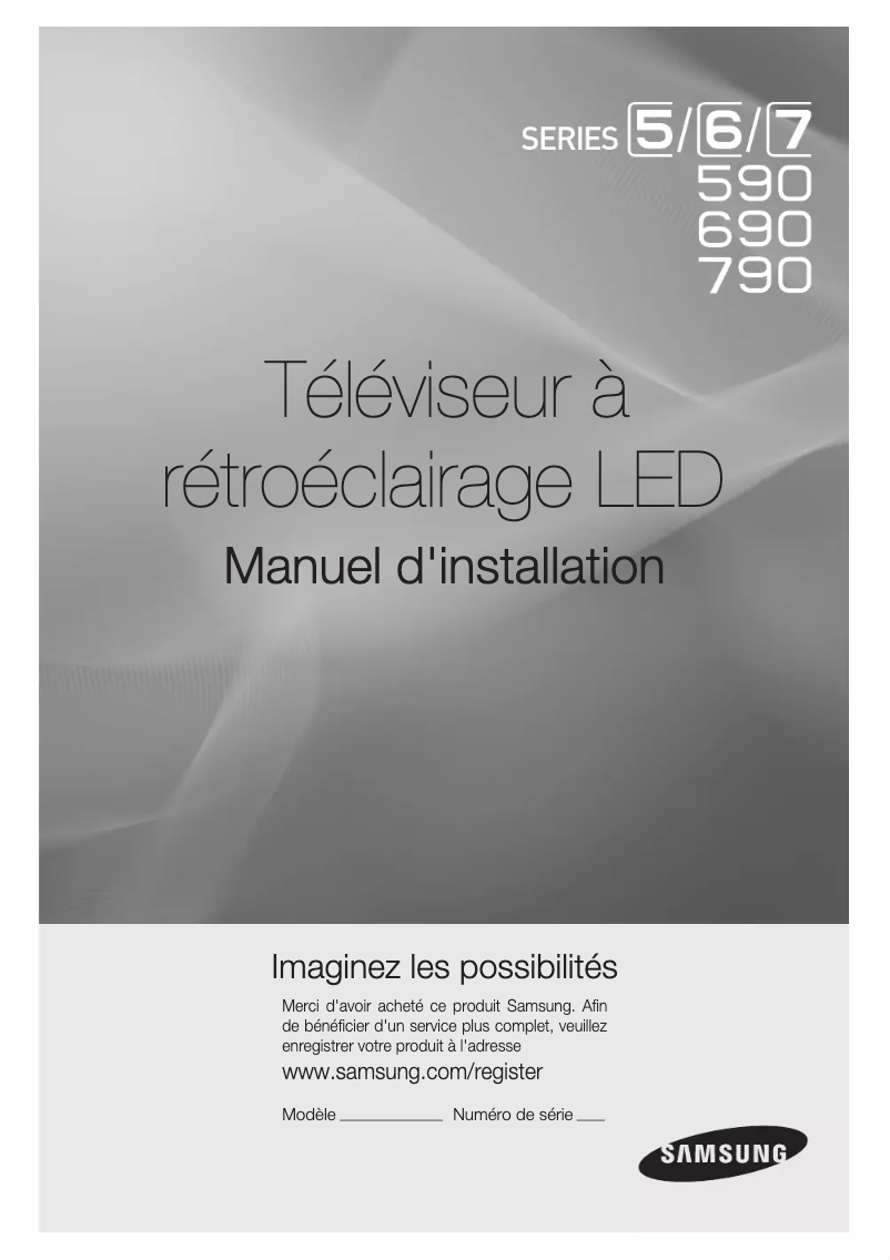 Page 1 de la notice Manuel utilisateur Samsung HG32EA590LS