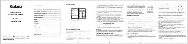 Página 1 del manual Manual de usuario Galanz GLR25MBER10