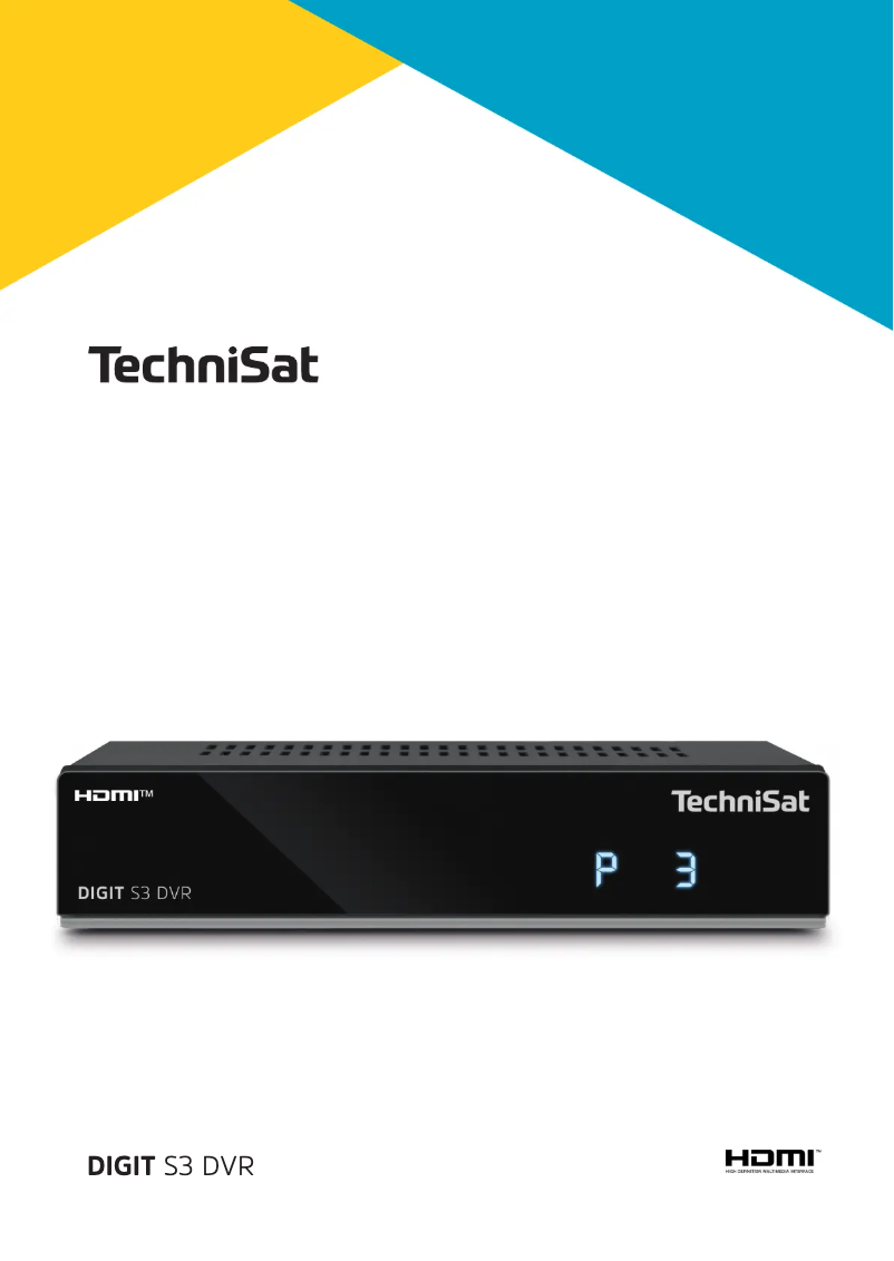 Page 1 de la notice Manuel utilisateur TechniSat DIGIT S3 DVR