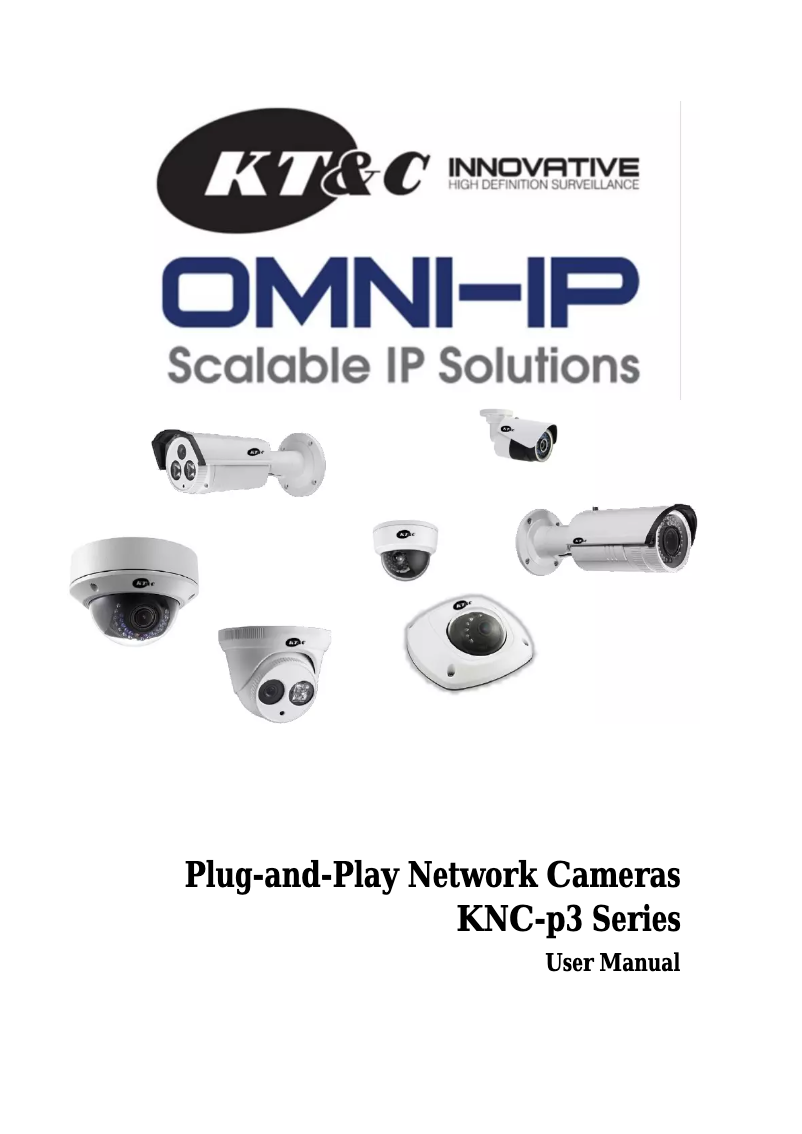 Page 1 of the manual User Manual KT&C KNC-P3BR4XIR