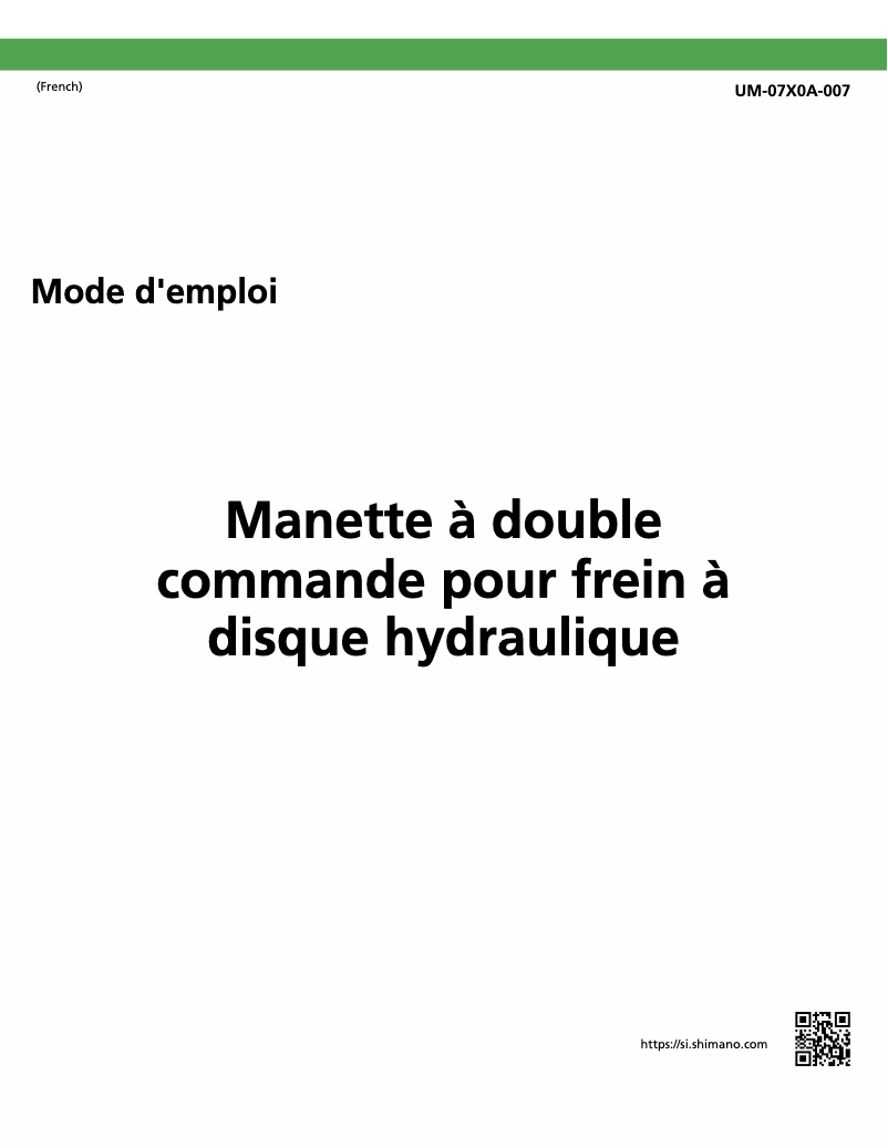 Página 1 del manual Manual de usuario Shimano ST-R9120-L