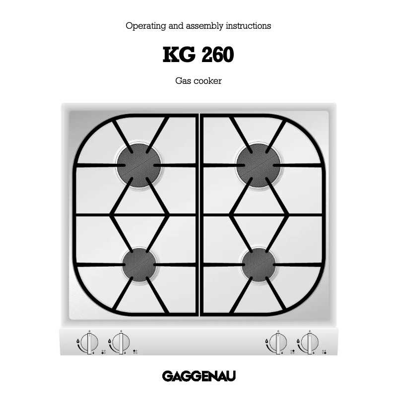 Página 1 del manual Manual de usuario Gaggenau KG 260 134 F