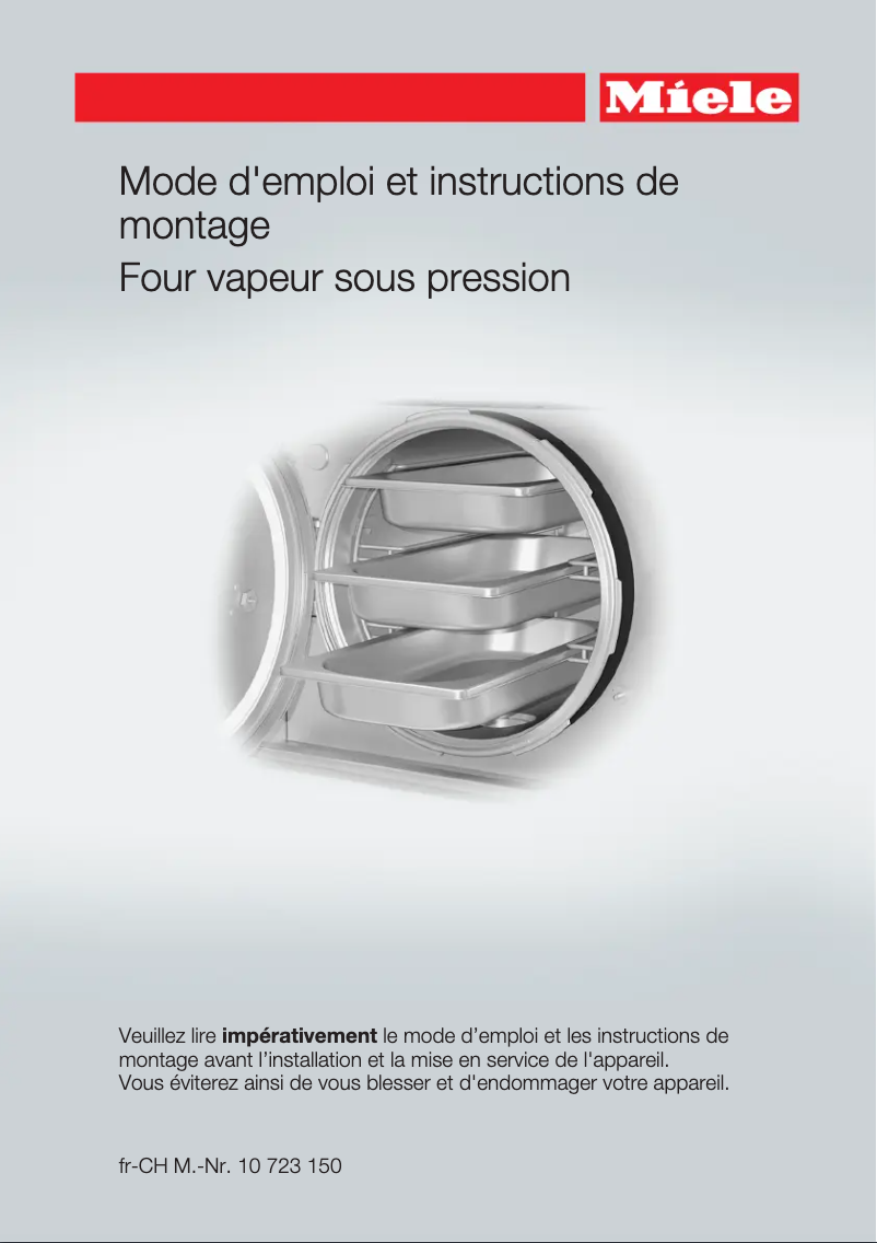 Página 1 del manual Manual de usuario Miele DGD 7035