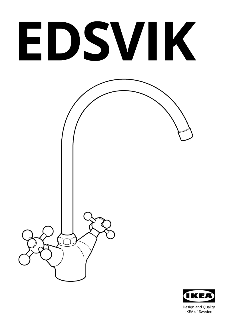 Page 1 de la notice Manuel utilisateur Ikea EDSVIK 401.737.44