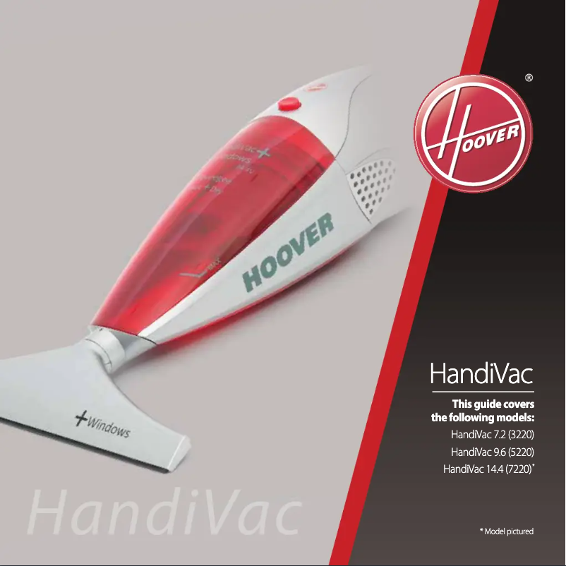 Page 1 de la notice Manuel utilisateur Hoover HandiVac HH5010WD