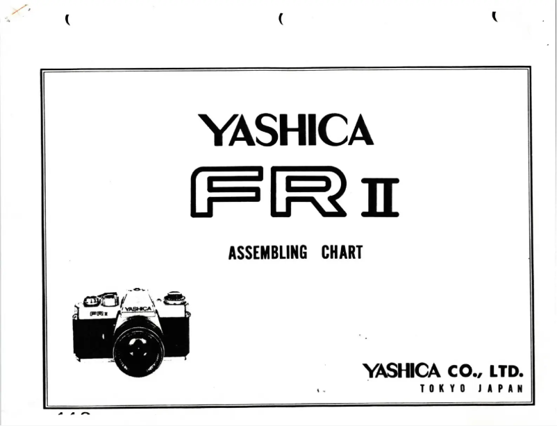 Page 1 of the manual Instructions / Assembly Kyocera FR II