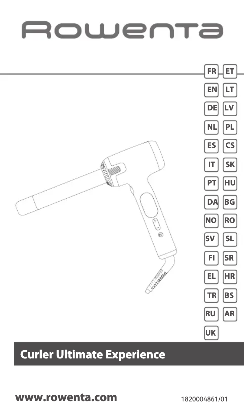 Page 1 de la notice Manuel utilisateur Rowenta Ultimate Experience Air Care CF4310