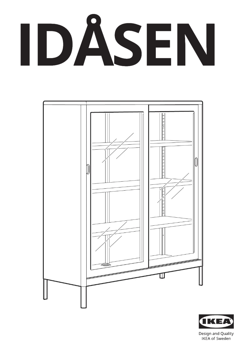 Page 1 de la notice Manuel utilisateur Ikea IDÅSEN 604.963.85
