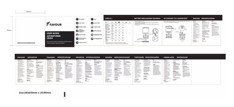 Page 1 de la notice Manuel utilisateur Favour Adventurer L0434