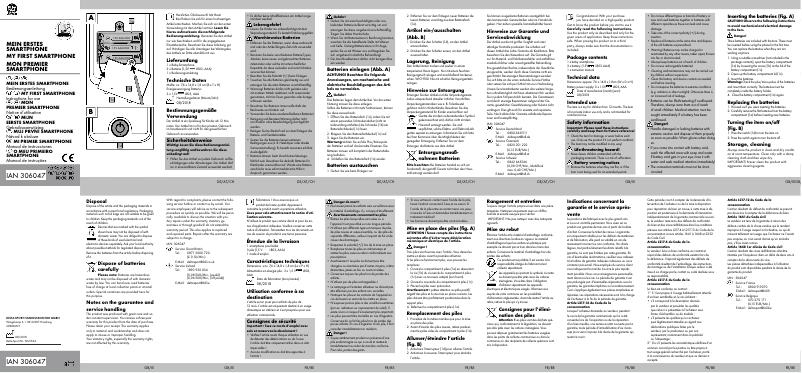 Page 1 de la notice Manuel utilisateur Playtive IAN 306047