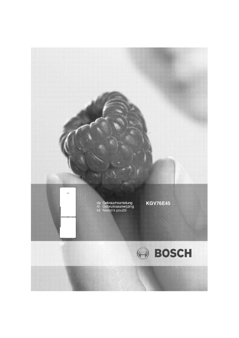 Page 1 of the manual User Manual Bosch KGV76E45