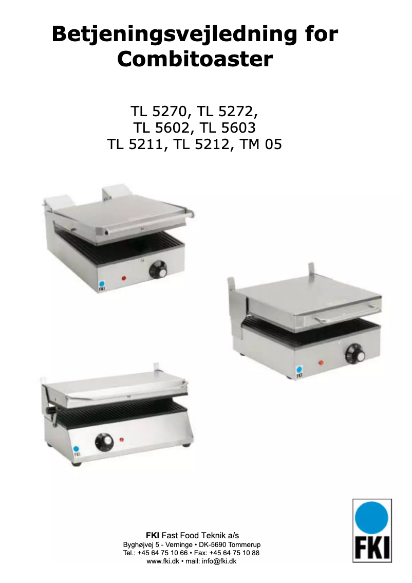 Page 1 de la notice Manuel utilisateur FKI TL 5212