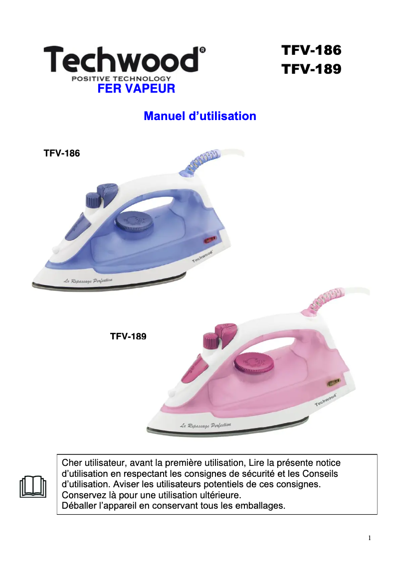 Página 1 del manual Manual de usuario Techwood TFV-189
