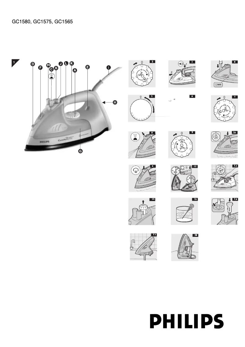 Página 1 del manual Manual de usuario Philips GC1850