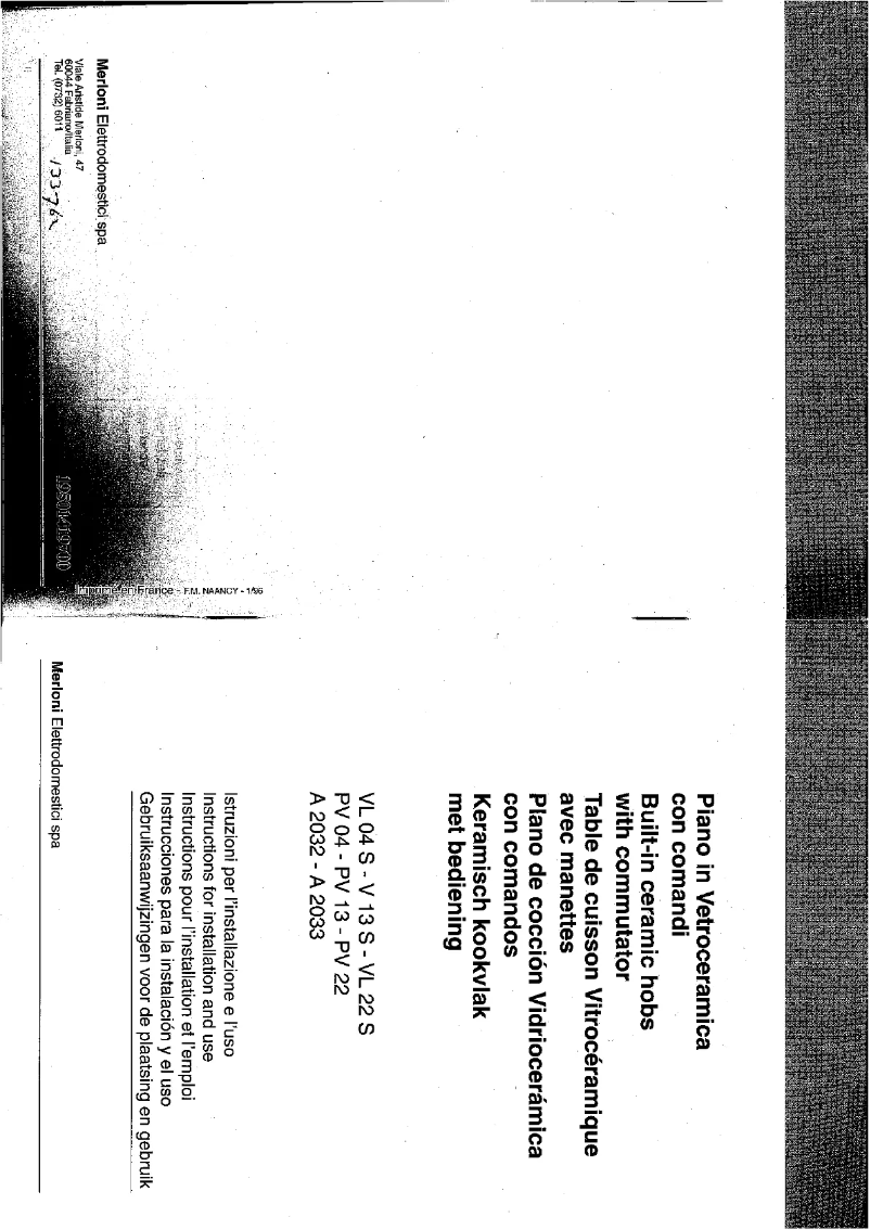 Image de la première page du manuel de l'appareil PV 13