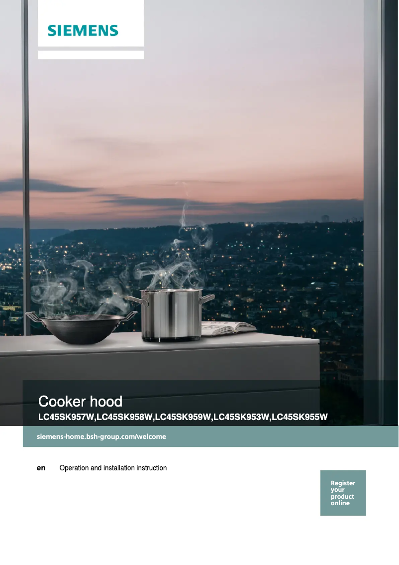 Page 1 de la notice Manuel utilisateur Siemens LC45SK957W