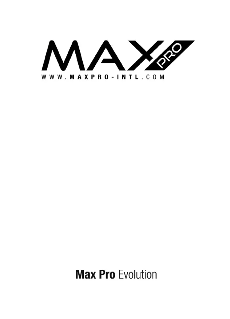 Page 1 de la notice Manuel utilisateur MAX Professional EVO